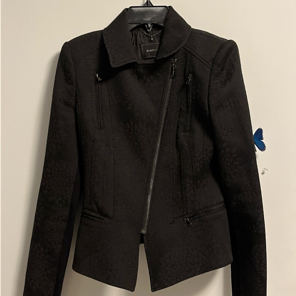 BCBGMaxAzria Black Textured Blazer